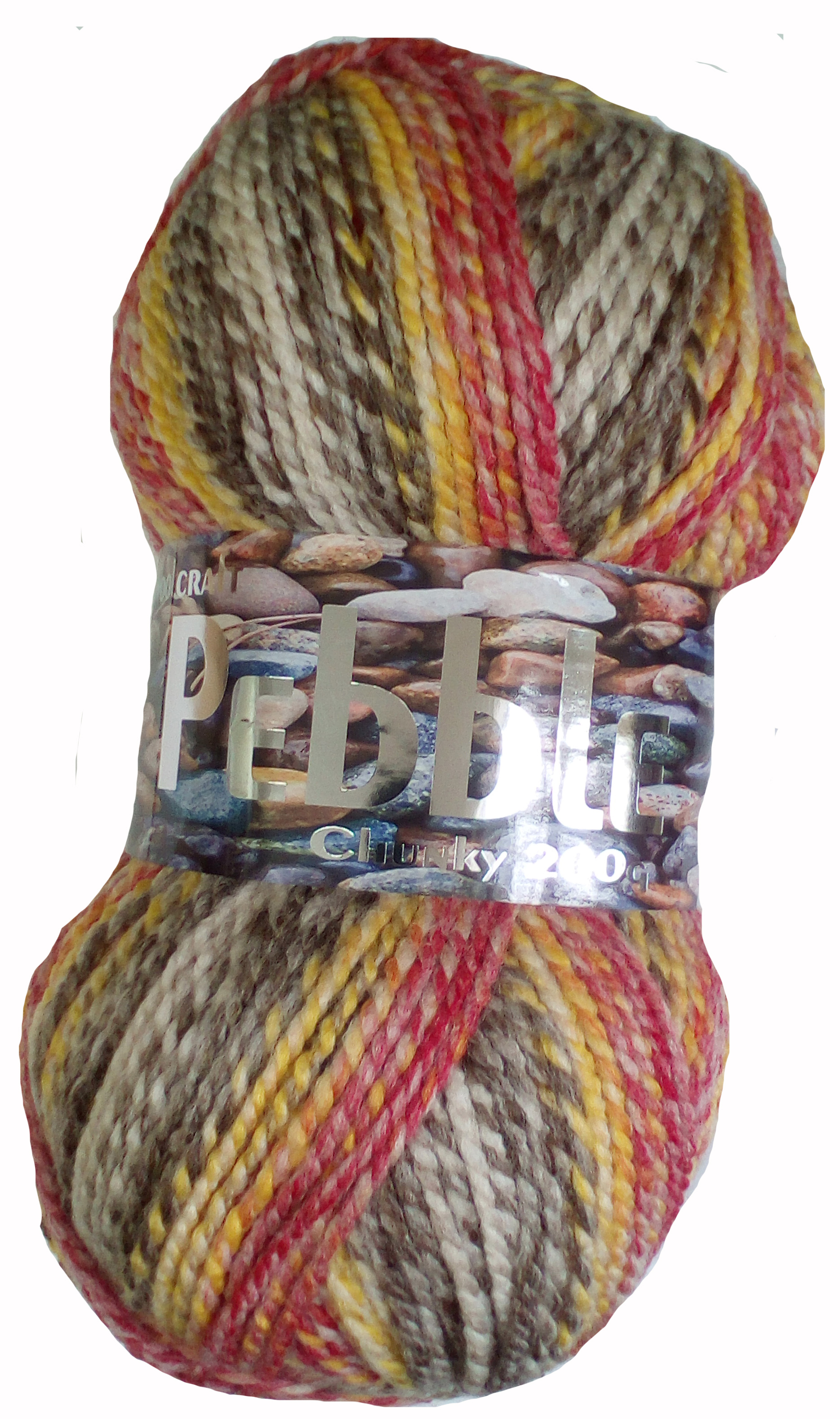 Pebble Chunky Yarn 5 x 200g Balls Wild 8022